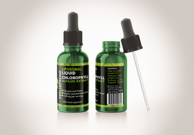 Can liquid chlorophyll drops be used as part of a holistic approach to promoting healthy digestion and reducing body odor?