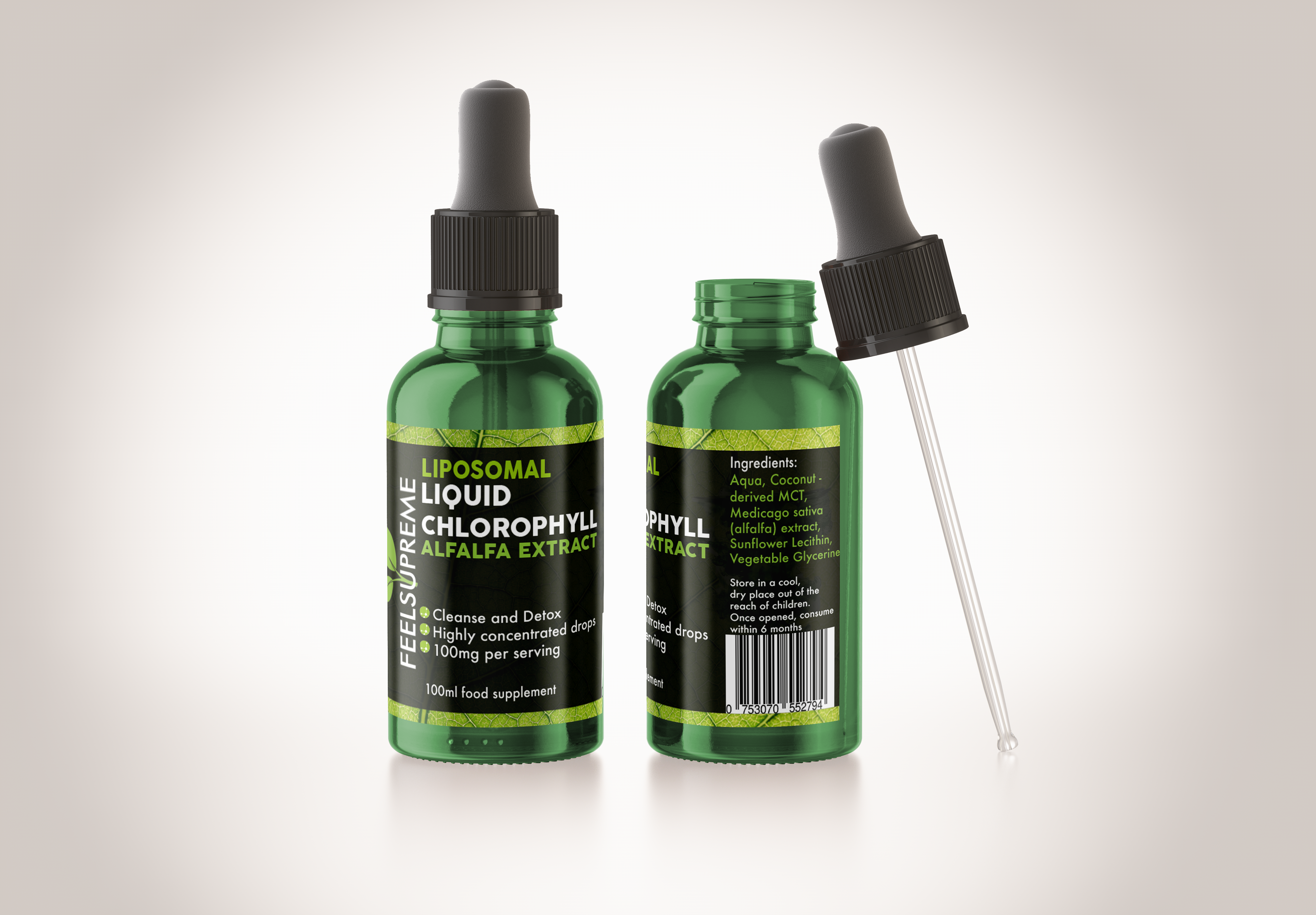 liquid chlorophyll drops