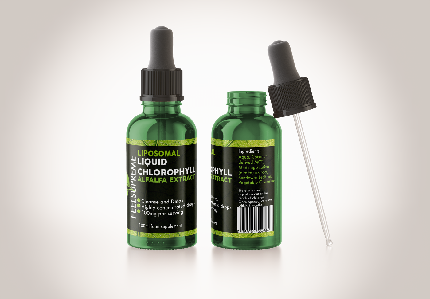 liquid chlorophyll drops