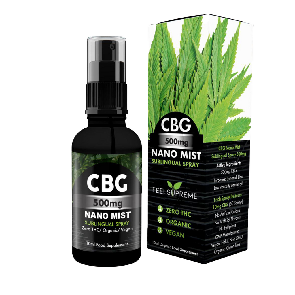 CBG Nano Spray - 500mg | Shop Now – Feel Supreme