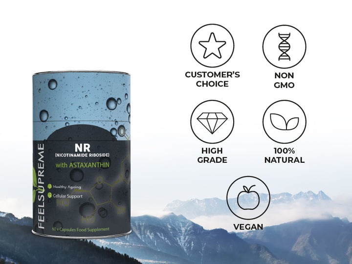NR Capsules With Astaxanthin | NAD+ Booster